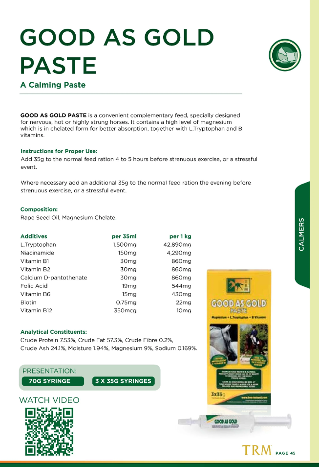 TRM Good as Gold paste ( 70gr - 2serv)