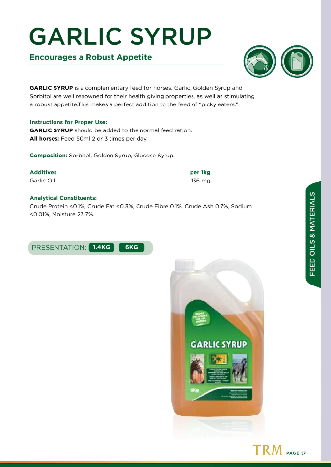 TRM Garlic, honey & glucose syrup 1.4kg