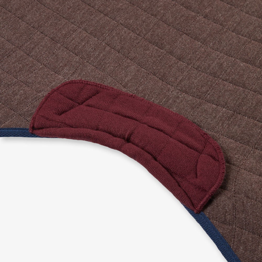 SHR - Standard Horse Rugs_Claret with Navy Trim_SHR-56-CLA_Detail - Wither Pad.webp