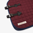 SHR - Standard Horse Rugs_Claret with Navy Trim_SHR-56-CLA_Detail - Front Fastenings.webp