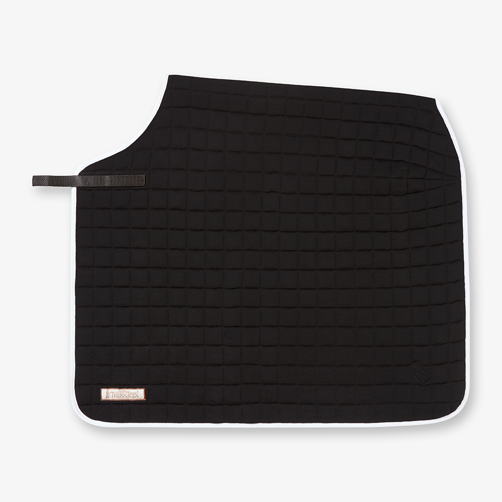 Quarter Rugs_Black with white binding_QR-46-BLA_Side.webp