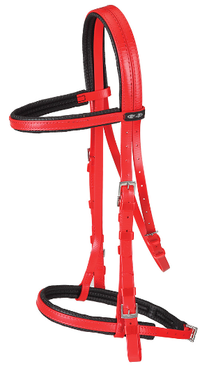 ZILCO Racing bridle with cavesson red 672537