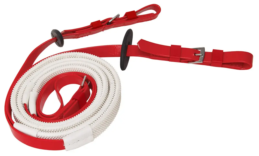 ZILCO 16mm rein buckle white red 676167