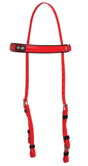 ZILCO Deluxe endurance bridle part red SS 269207