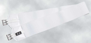 ZILCO Double elastic race girth 3" 105cm white 682058