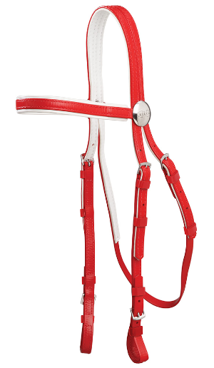 ZILCO Race Bridle SS red-white 672287