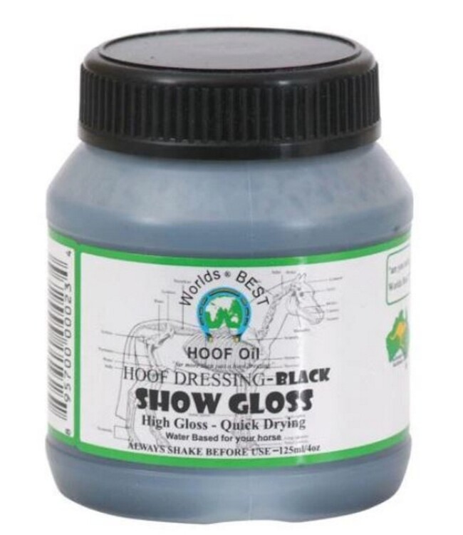 Worlds Best Hoof SHOW GLOSS black 125ml