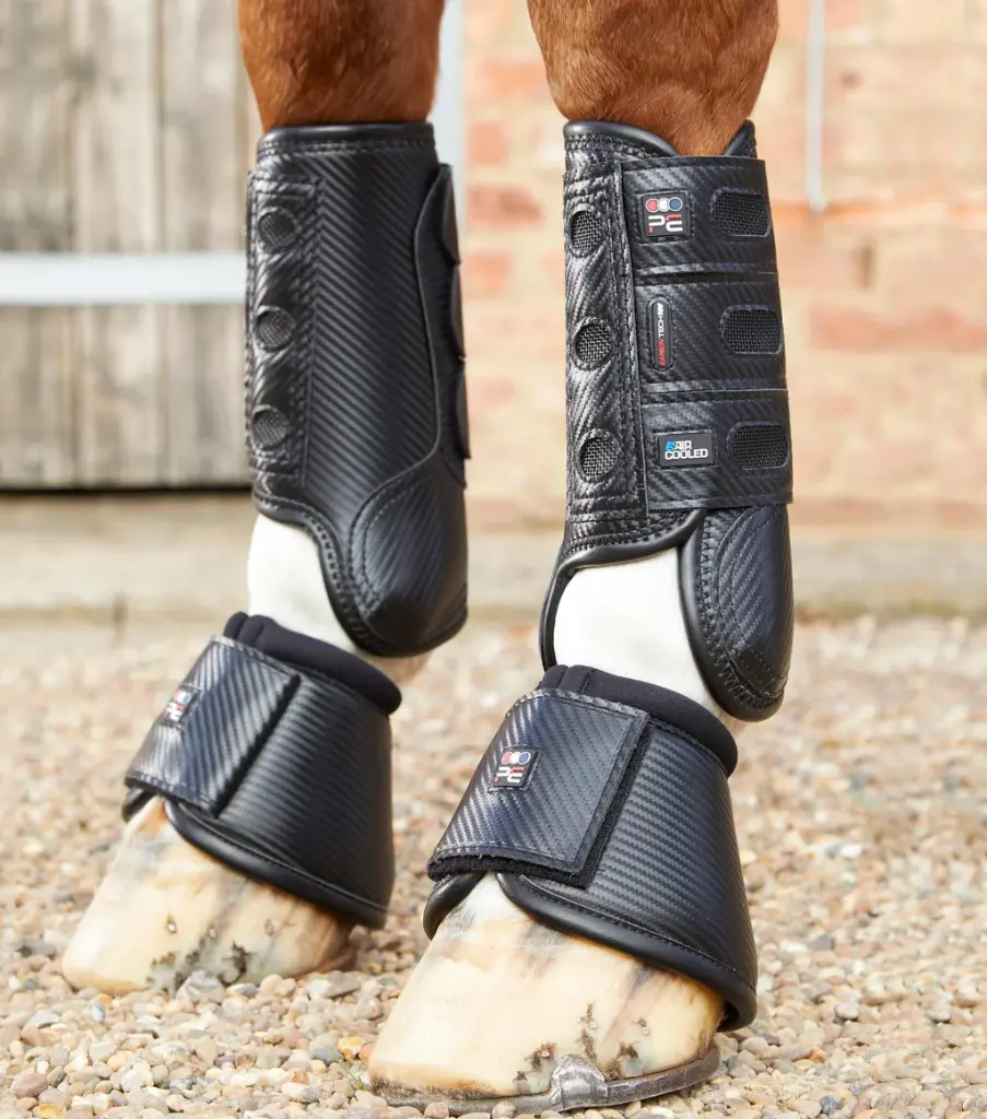 PE Carbon tech aircooled event boots black front 