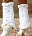 PE Tech wool brushing boots white