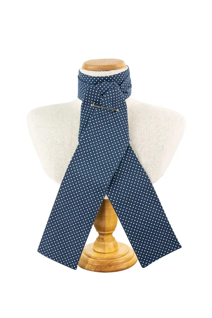 Racesafe Spotted  stock Navy-White