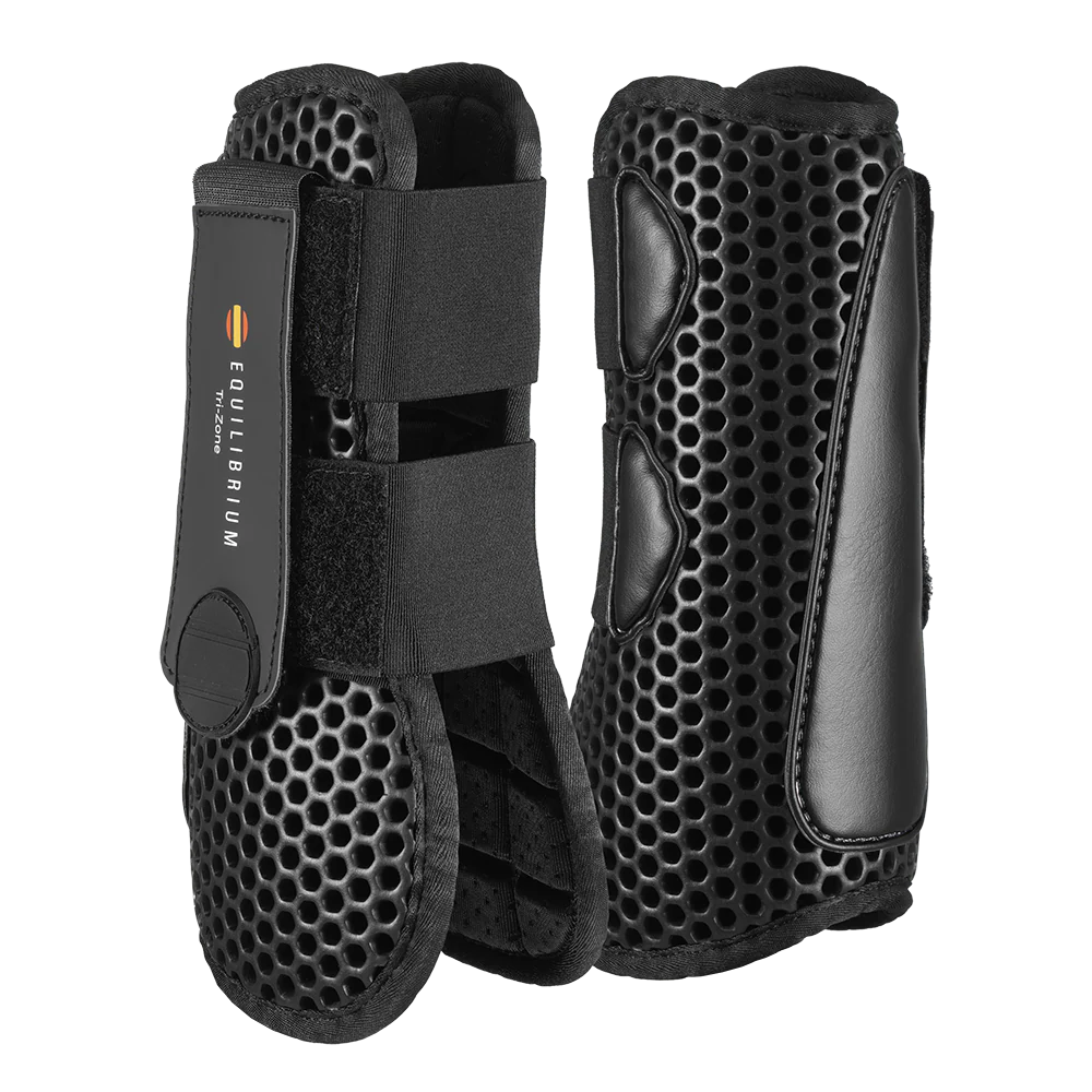 Equilibrium Tri Zone open fronted tendon boot black