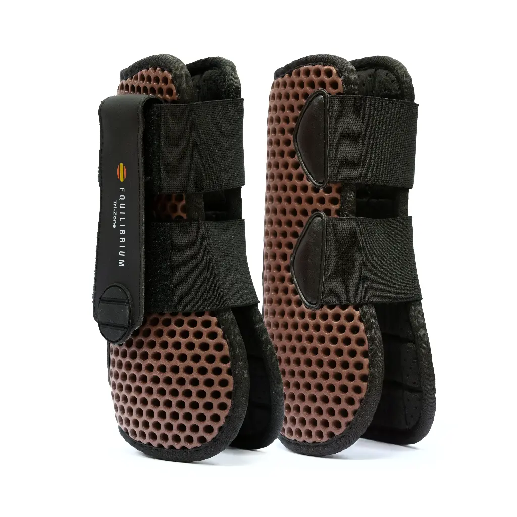 Equilibrium Tri Zone open fronted tendon boot brown