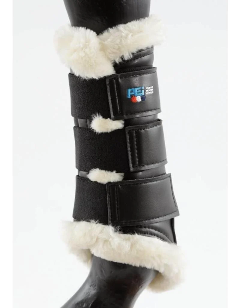 PE Techno wool Brushing boots black (former model)