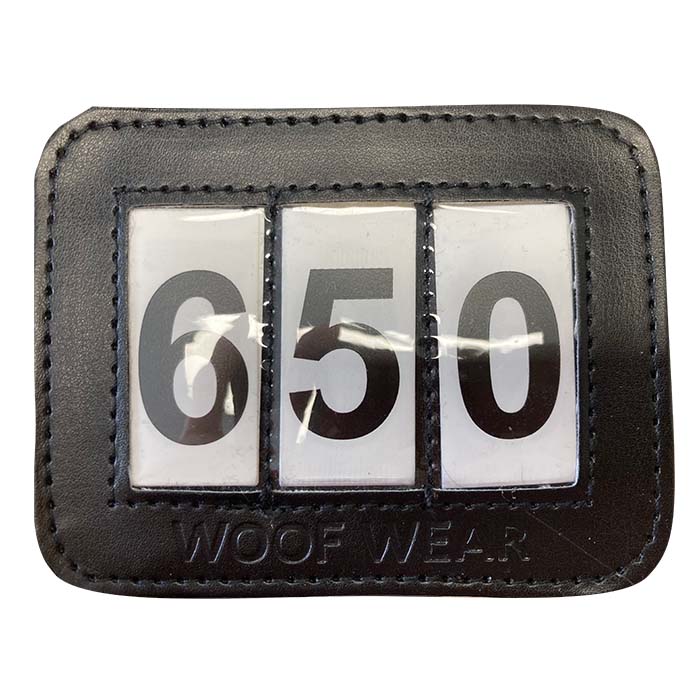 Woofwear bridle number holder
