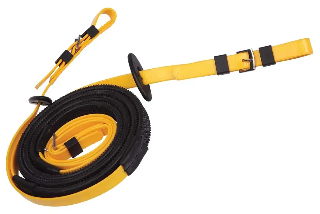 ZILCO Racing reins 16mm buckle end yellow  676184