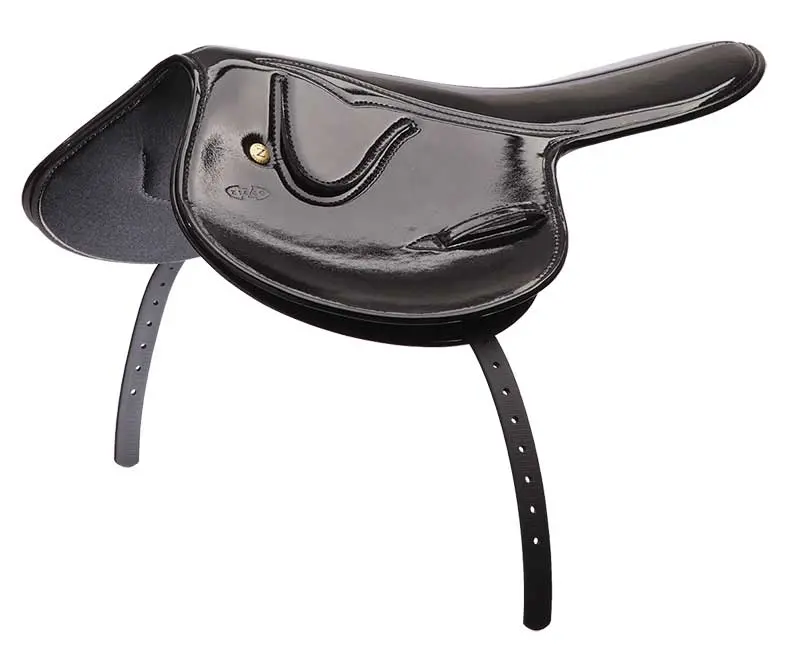 ZILCO Smooth race saddle 750gr patent black 686831