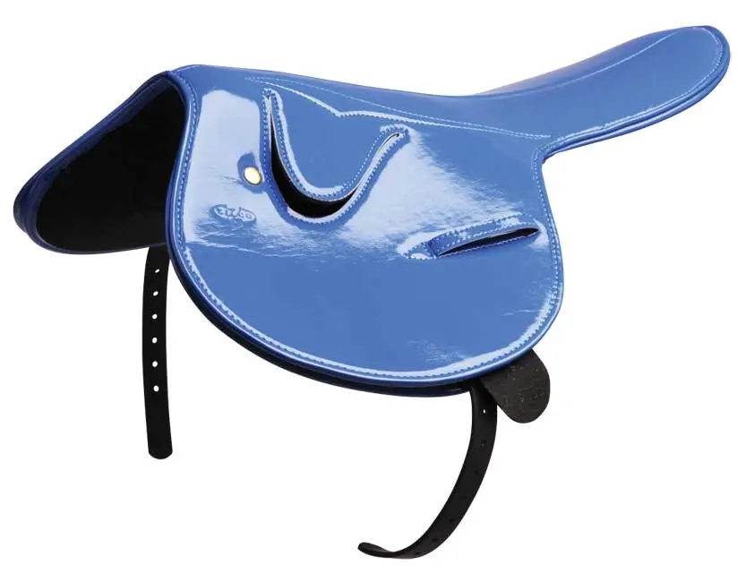 ZILCO Smooth race saddle 750gr patent blue 686832