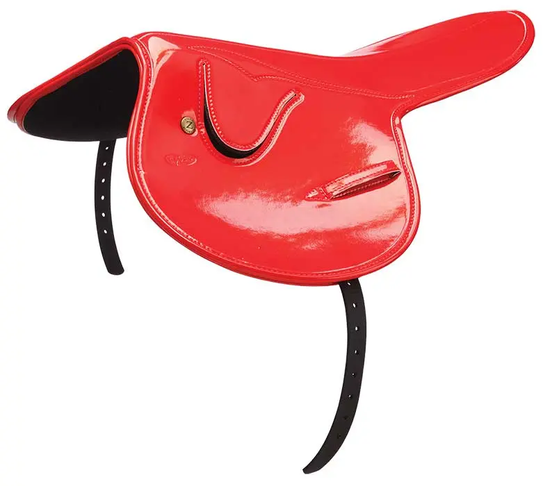 ZILCO Smooth race saddle 750gr patent red 686837