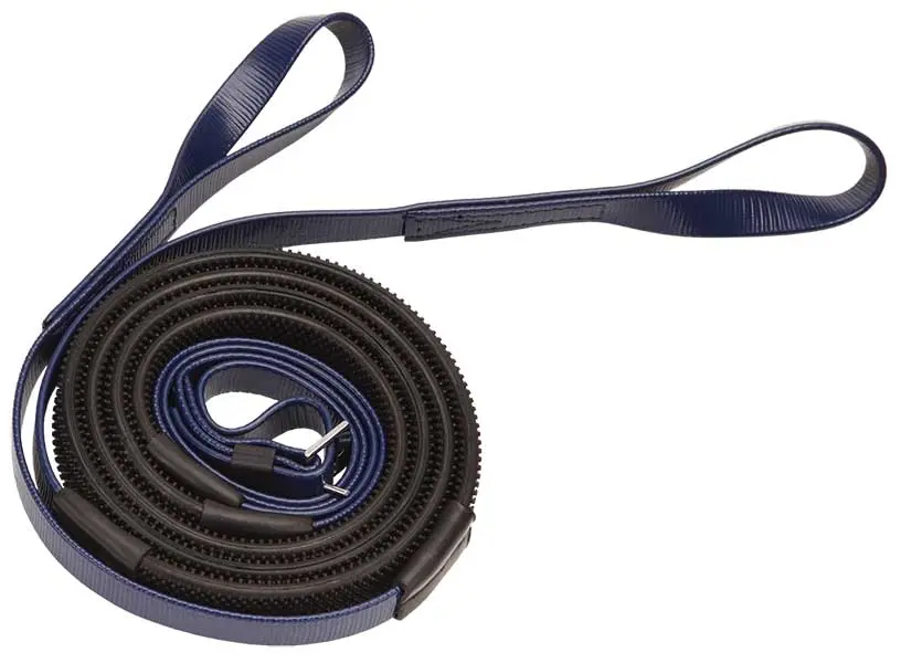 ZILCO Racing reins 16mm loop end bl -navy 676302
