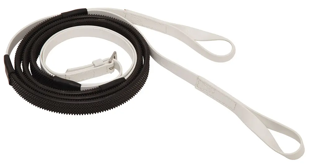 ZILCO Racing reins 16mm loop end bl - white 676308