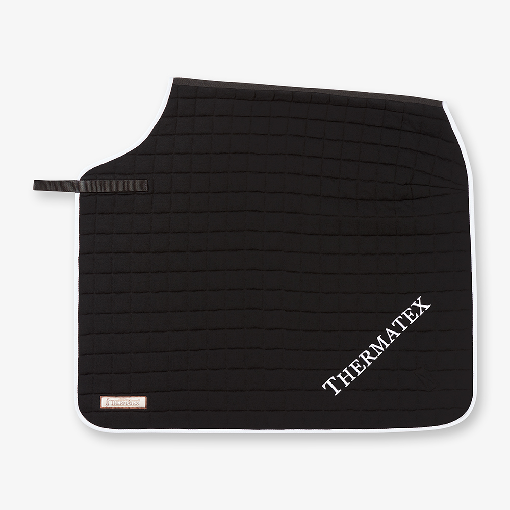 Thermatex Quarter Rug Black - White 
