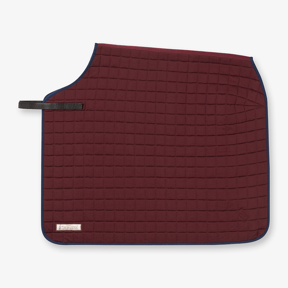 Thermatex Quarter Rug Claret - Navy
