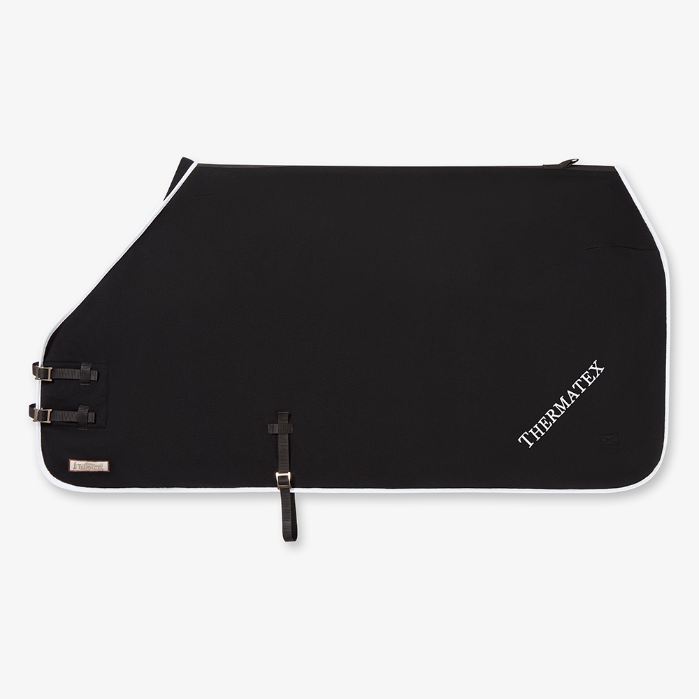 Thermatex Lightweight Rug Black - White