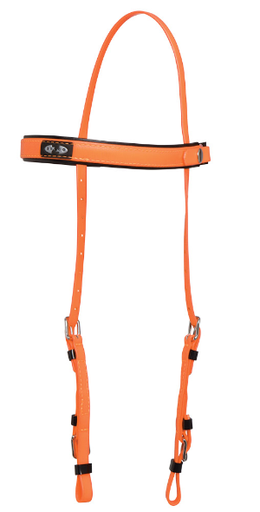 ZILCO Deluxe endurance bridle part orange SS 269227