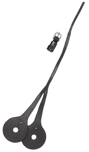 ZILCO Rubber cheekers + buckle black 133911