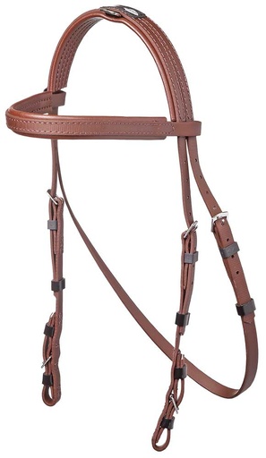 ZILCO bridle hackamore brown cob 195813