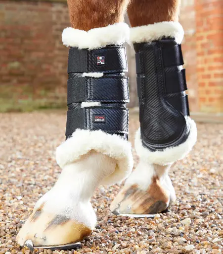 PE Tech wool brushing boots black