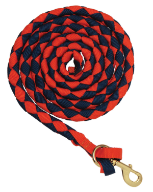 ZILCO lead plait lg snap orange-navy 546502