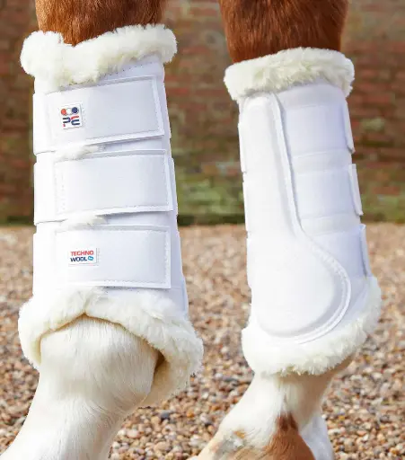 PE Tech wool brushing boots white