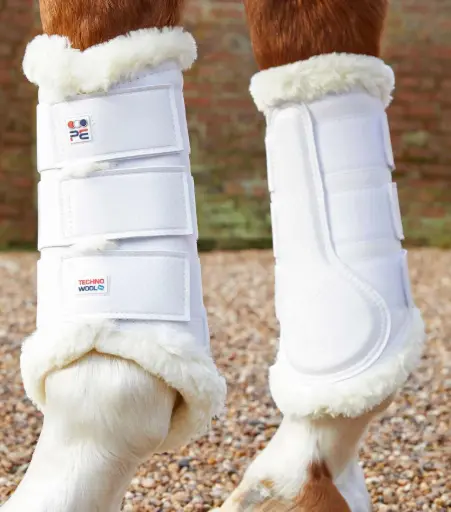 PE Techno wool Brushing boots white 