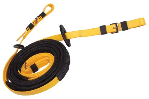 ZILCO Racing reins 16mm buckle end yellow  676184
