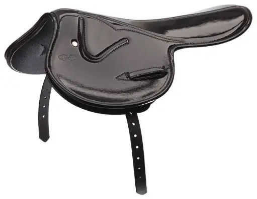 ZILCO Smooth race saddle 500gr patent black 686821 