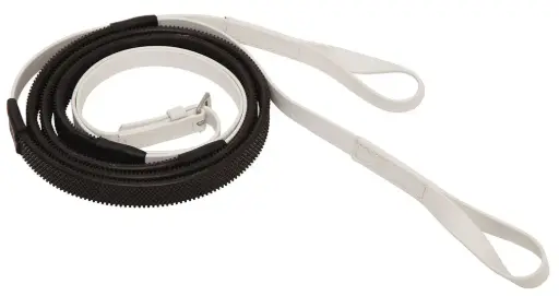 ZILCO Racing reins 16mm loop end bl - white 676308